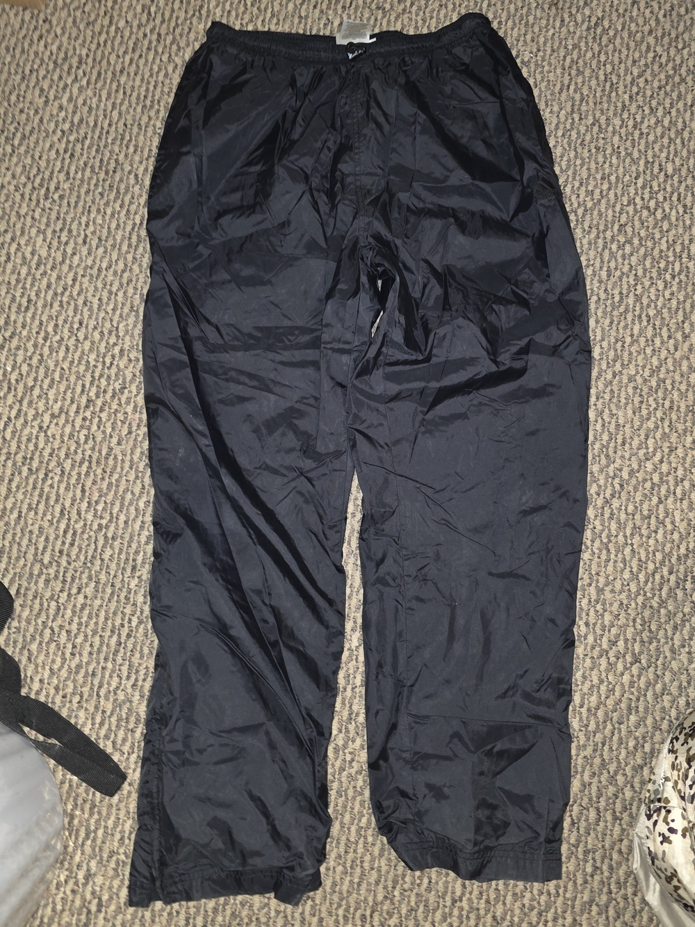 Y2k adidas Black Men's Windbreaker Joggers
